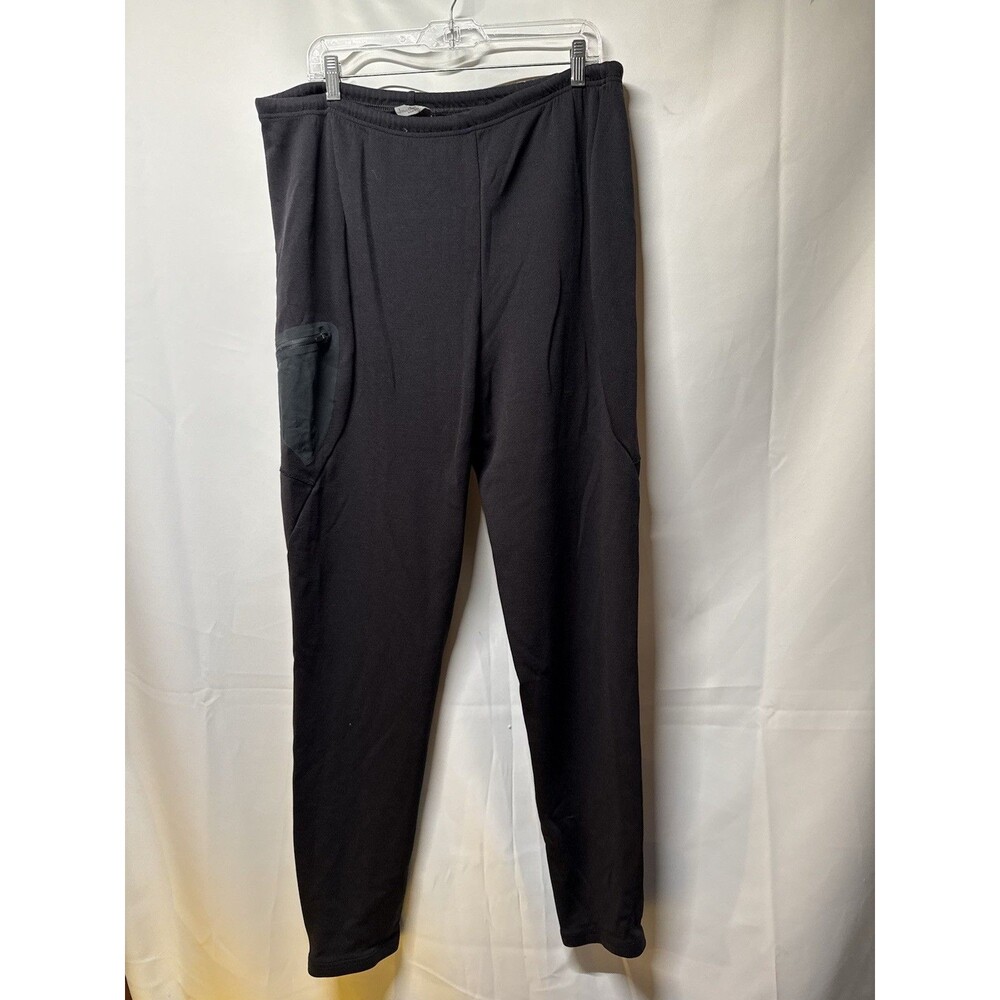 Smartwool Mens XXL Black Merino Wool Blend Active Running Tights Pant Zip Pocket